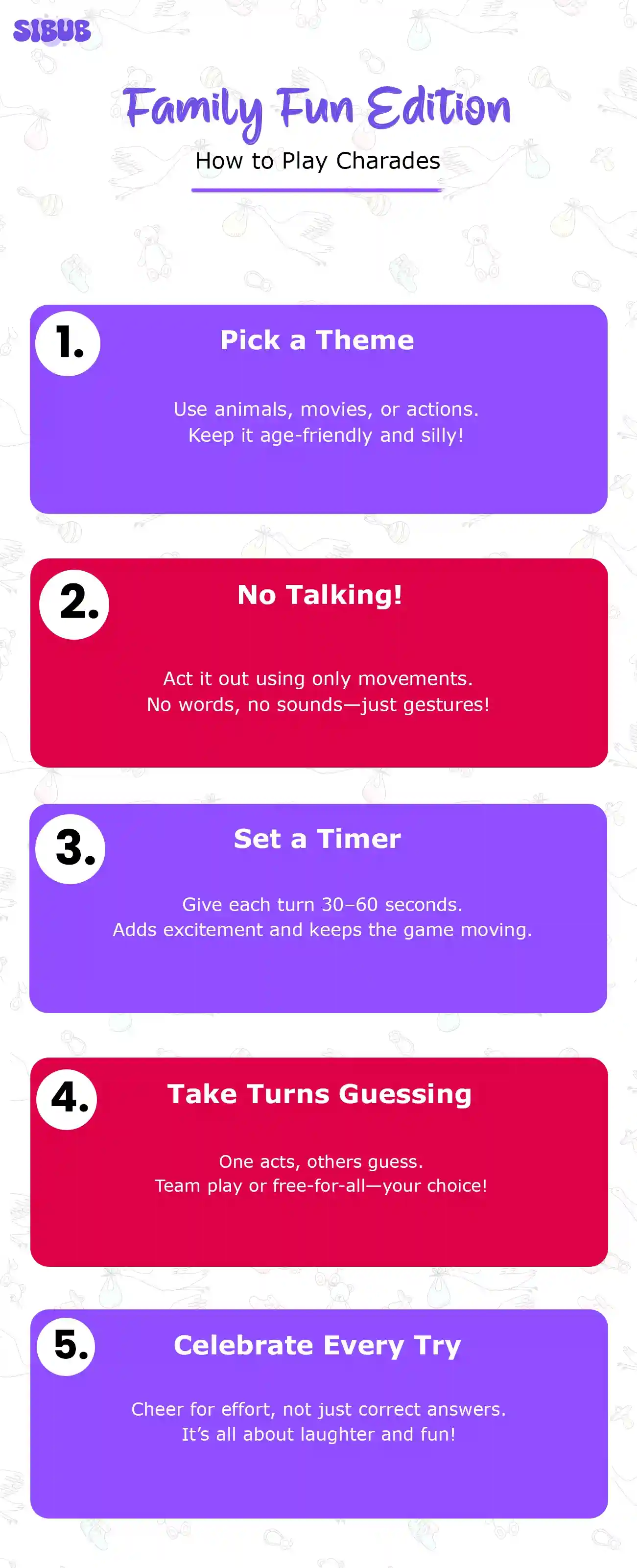 How to Play Charades Kids and Family Rules Sibub